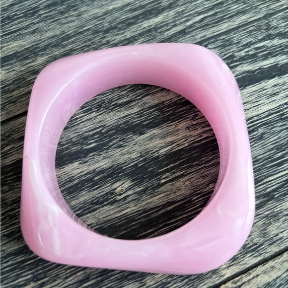 Jewelry - Pink Square Bangle Bracelet